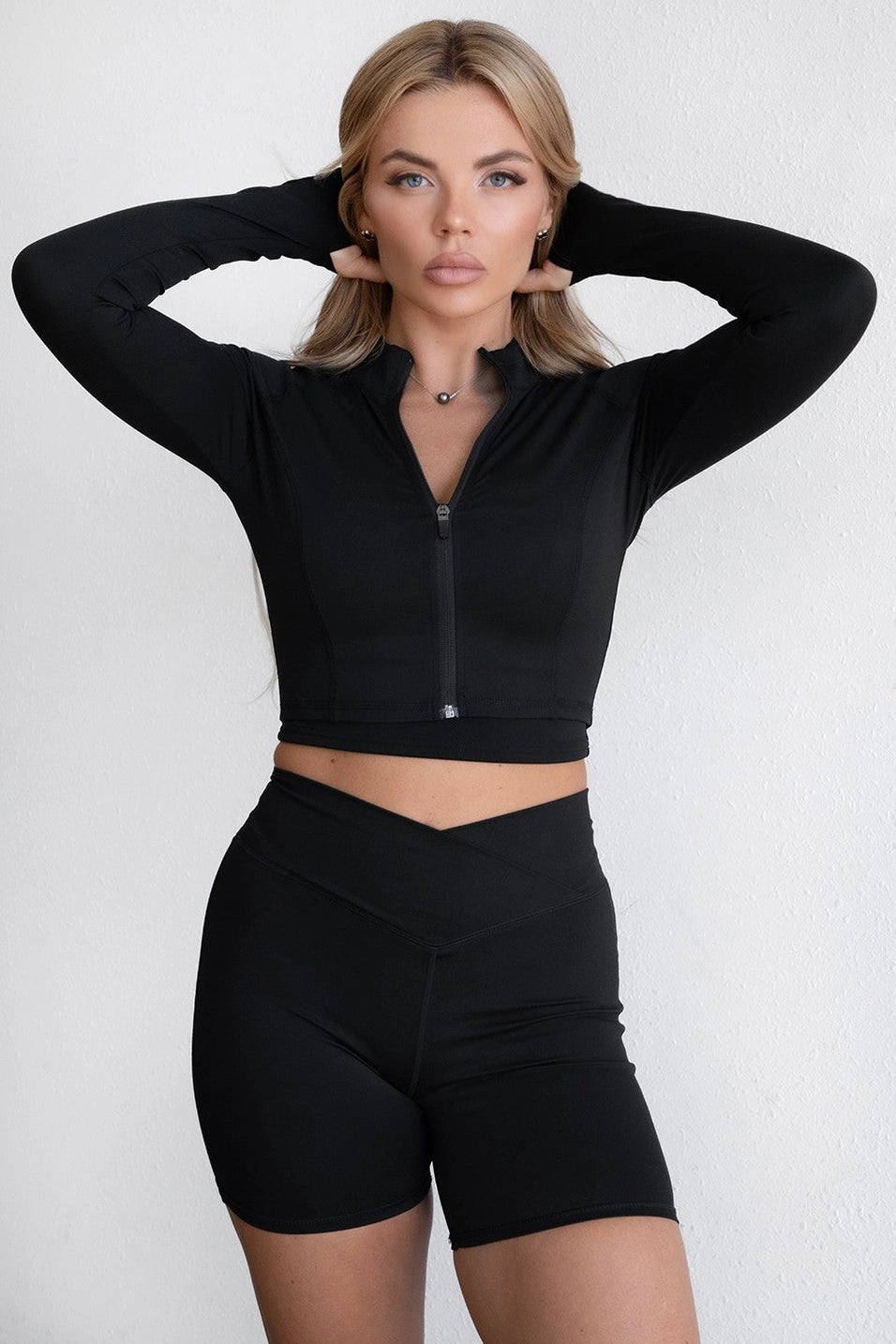 'Energy' Cropped Long Sleeve Jacket