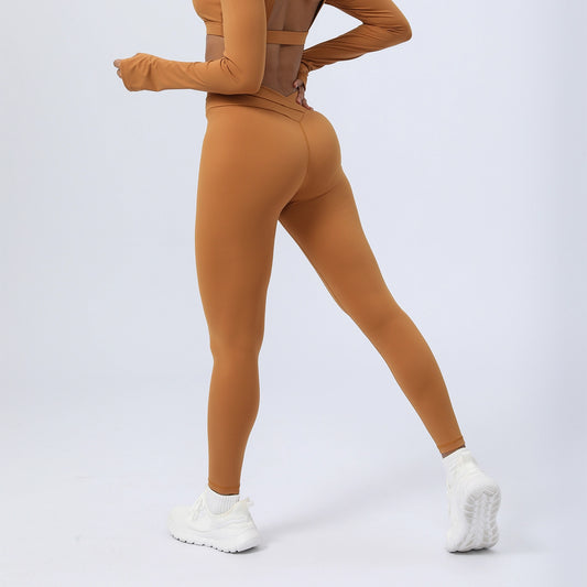 Cross Spliced Peach Butt Lifting Leggings