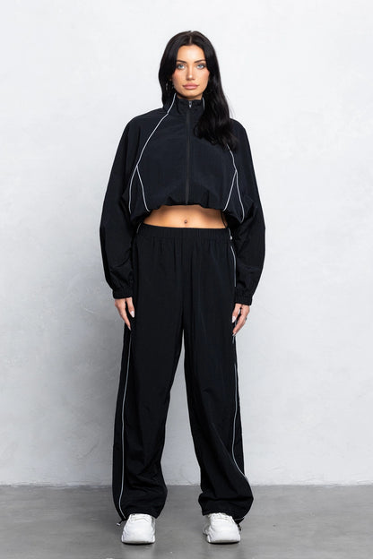 'WINDY' Tracksuit Set w/ Reflective Piping Trim