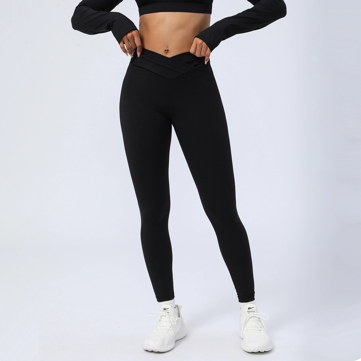 Cross Spliced Peach Butt Lifting Leggings